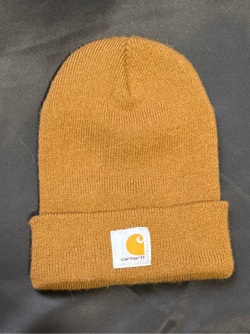 Carhartt Brown Beanie Knit Hat Men Outdoor Solid Adult